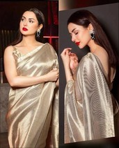 Plain Tissue Silk Saree, Bollywood Style, Styling ideas, Upgrading Customization - £79.74 GBP