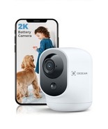 COCOCAM 2K Indoor Pan/Tilt Security Camera with 5200mAh Battery, WiFi Ca... - $833.85 MXN