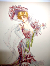 Victorian Art Print New York Show Girl Maud Stumm 1907 Original Knickerbocker - $29.45