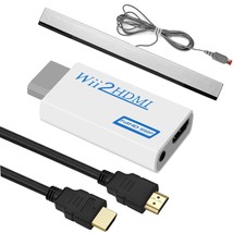 3 In 1 Wii Hdmi Adapter Wii To Hdmi Adapter For Smart Tv + Wii Sensor Ba... - £29.88 GBP