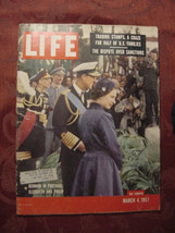 LIFE magazine March 4 1957 ELIZABETH II Portugal Nathan Leopold Christian Dior - £8.92 GBP