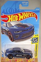 2019 Hot Wheels #26 HW Speed Graphics 3/10 &#39;18 CAMARO SS Blue w/Black MC5 Spokes - £5.87 GBP