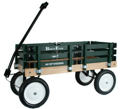 Hunter Green BERLIN FLYER CLASSIC Wooden No Tip WAGON -  MADE in the USA - $289.97