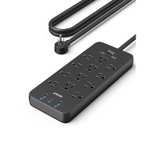 Anker Power Strip Surge Protector (2100J), 12 Outlets with 2 USB A and 1... - £43.06 GBP