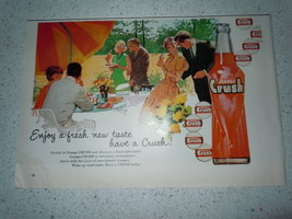 Vintage Orange Crush New Taste Print Magazine Advertisement 1960 - £4.76 GBP