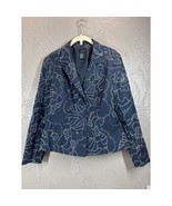 RQT Embroidered Jean Jacket Coat Women's Floral Stretch Button Petite Sm... - €23,58 EUR RQT Embroidered Jean Jacket Coat Women's Floral Stretch Button Petite Sm... - €23,58 EUR