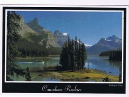 British Columbia Postcard Maligne Lake Spirit Island Jasper National Park - £2.33 GBP