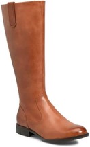 Born Shaunie Tall Riding Boot Brown Leather Wide Calf Knee High Women&#39;s 7 New - £59.67 GBP