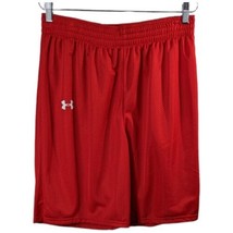 Mens Red Mesh Shorts Large Under Armour Workout Pant UA Mesh New - £17.39 GBP