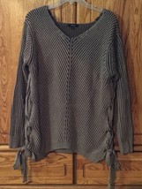 Women’s Very J Side tie sweater brown L large - $16.82