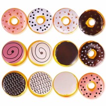 Liberty Imports 12 Piece Assorted Fake Donuts Pretend Play Toy Faux Doughnuts Fo - £23.97 GBP