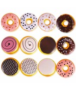 Liberty Imports 12 Piece Assorted Fake Donuts Pretend Play Toy Faux Doug... - £23.44 GBP
