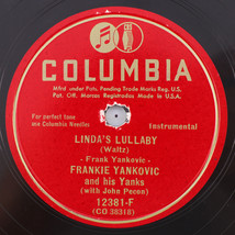 Frankie Yankovic - Linda&#39;s Lullaby / Iron Range - 1950 10&quot; 78 rpm Record 12381-F - £17.33 GBP