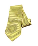 Yellow Antiche Seterie Fiorentine 100% Silk Tie With Geometric Pattern - $19.20