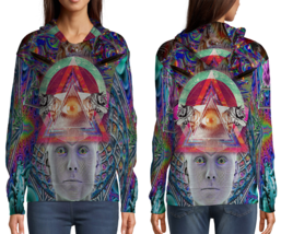 Illuminati DMT Psychedelic  Womens Graphic Pullover Hooded Hoodie - £27.39 GBP+