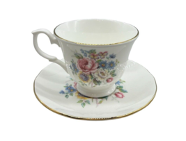 Vintage Royal Court Floral Tea Cup and Saucer Fine Bone China Made in England - £12.97 GBP