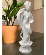 Vintage Porcelain Kwan Yin Goddess of Mercy w/ Crane Made in Japan Stick... - £41.07 GBP