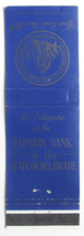 Farmers Bank of the State of Delaware 20 Strike Matchbook Cover DE Matchcover - £1.40 GBP