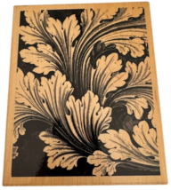 JRL Rubber Stamp  Garden Tapestry Acanthus Leaves Large Plant Leaf Art N... - £10.37 GBP