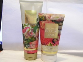 Brightest Bloom Bath &amp; Body Works Body Cream &amp; Exfoilating Scrub - £29.47 GBP