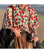 Women&#39;s Fashion Casual Loose Short Sleeve Shirt New Summer Retro Hong Ko... - €26,04 EUR+