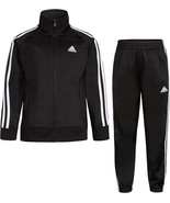 adidas boys Tricot Tracksuit Jacket Jogger Pant Set 2pc, AG6448 AK01 Siz... - $61.68 CAD