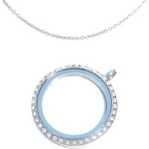 18 Inch Round Loop Silvertone Necklace with 18 Inch Round Loop Silvertone Neckla - $19.68