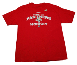 Florida Panthers Reebok Empty Net NHL Team Logo Hockey T-Shirt  M - XL  - £15.94 GBP