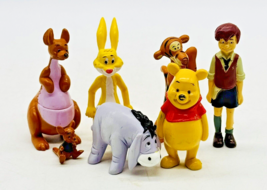 Disney Winnie the Pooh Kanga Roo Rabbit Eeyore Tigger Christoper Lot of 7 Toys - £14.91 GBP