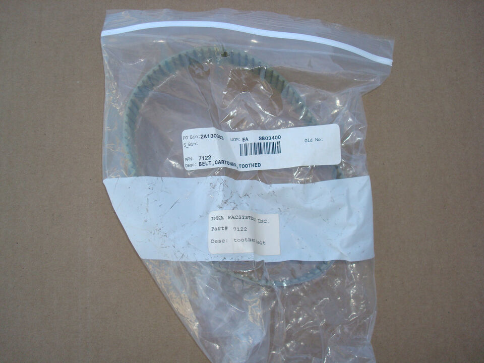 Synchroflex Cartoner toothed Belt 7122 1 inch x 900mm - $12.60