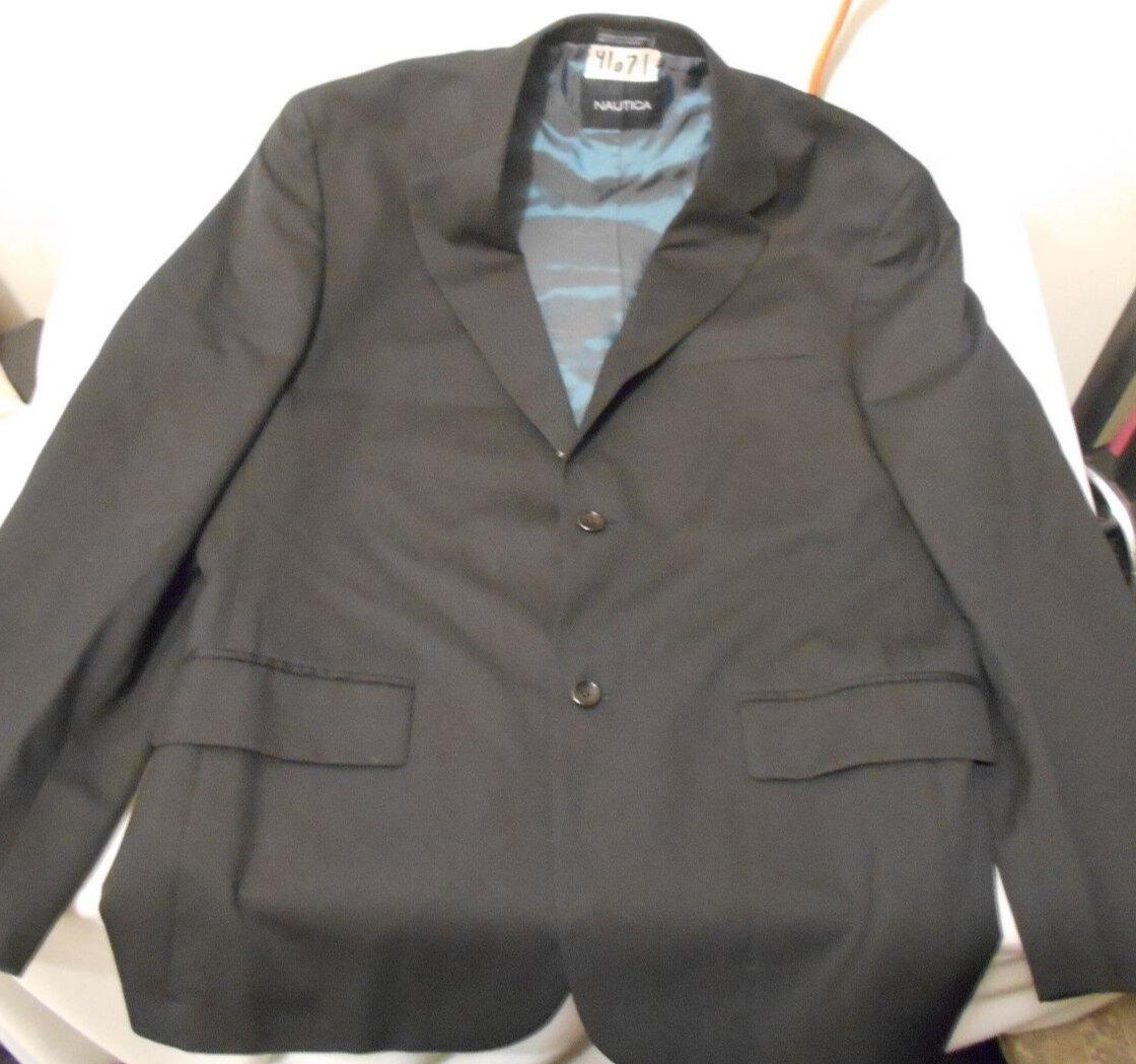 NAUTICA MEN&#39;S DARK BLUE VA65 FORMAL WEAR PROM WEDDING QUINCE DRESS COAT 40S - $32.32