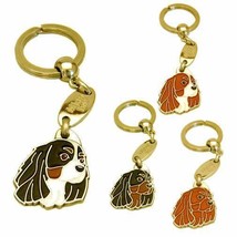 Cavalier King Charles Spaniel key chain, Personalized, Engraved, Handmade, Charm - £17.28 GBP