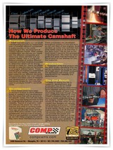 COMP Cams How We Produce Ultimate Camshaft Vintage 2000 Full Page Magazi... - $9.70