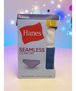 Hanes Girls&#39; Hipster Underwear 4 pack Large Seamless Comfort Breathable ... - $252.79 MXN