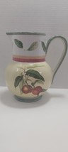 Villroy And Bock 1748 French Country Ceramic Earthenware Pitcher Apricot... - $34.82