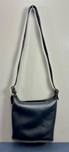 Vintage COACH Black Leather Shoulder Bag Purse - £56.59 GBP