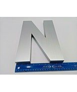 New 12&quot;X 1&quot; thick Heavy Cast aluminum brushed finish Helvetica &quot;N&quot; w/ te... - €44,53 EUR