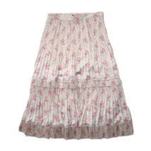 Polo Ralph Lauren Jaclyn Pleated Midi in Gentle Floral Vine Satin Skirt 4 $298 - £57.43 GBP