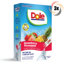 3x Packs Dole Strawberry Pineapple Sugar Free Drink Mix | 6 Packets Each... - £9.00 GBP