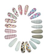 SPRING FABRIC BARRETTES - $9.59 CAD