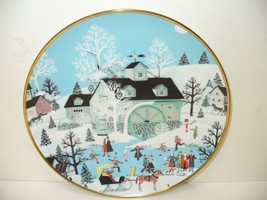 Franklin Mint 8&quot; Porcelain Plate Moonlight Gathering Wooster Scott LTD E... - $210.16 MXN