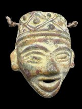 Vintage Handcrafted Clay Mask Tribal Ceremonial Art - $25.00