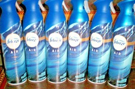 (6) FEBREZE Air Room Freshener Sprays OCEAN 8.8 Oz each Spray Bottle - £30.85 GBP