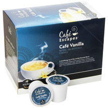 Cafe Escapes Cafe Vanilla 24 to 144 Keurig K cups Pick Any Size FREE SHIPPING - $25.88+