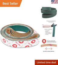 2 X 72 Inch 36 Grit Metal Grinding Zirconia Sanding Belts, 6 Pack - $95.79