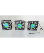 SET 3 of 120x120x25mm AC Axial Exhaust Fan With Cable+Nets+Screws 100V-120V - $32.85