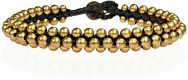 Cool Fashion Brass Beads Tribal Handmade Link Bracelet - $38.11