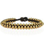 Cool Fashion Brass Beads Tribal Handmade Link Bracelet - £29.98 GBP