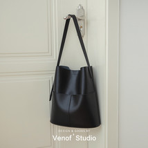 Women&#39;s Soft Leather Single Shoulder Bag Ladies Top Grade Sling Bucket Bags Desi - £128.34 GBP