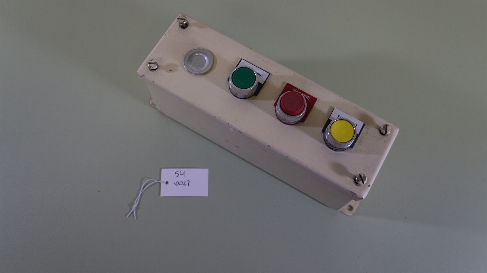 Allen Bradley 4 Hole Pushbutton Station - Reverse/Stop/Forward - 9x3x3.75 - $58.77